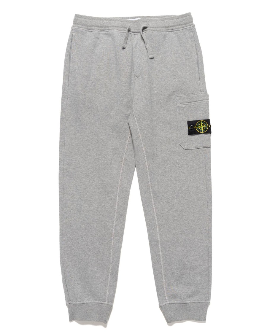 Hot Regular Fit Cargo Sweatpants Melange Grey Bottoms