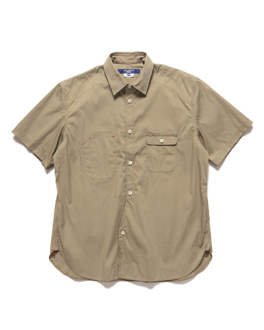 Clearance Cotton Nylon Ss Shirt Khaki Outerwear