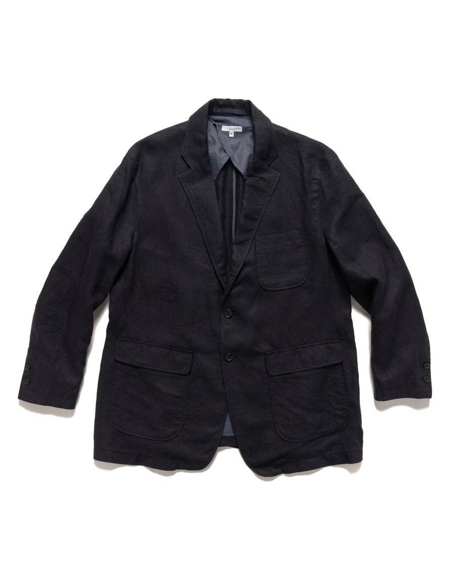 Clearance Ivy Blazer Linen Twill Navy Outerwear