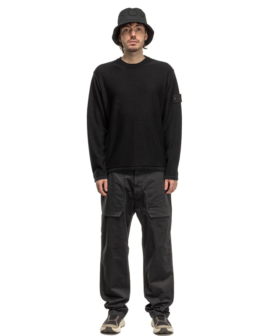 Hot Ghost Piece Crewneck Knit Black Knits