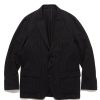 Clearance High Gauge Wave Stripe Standard 2Button Jacket Black Outerwear