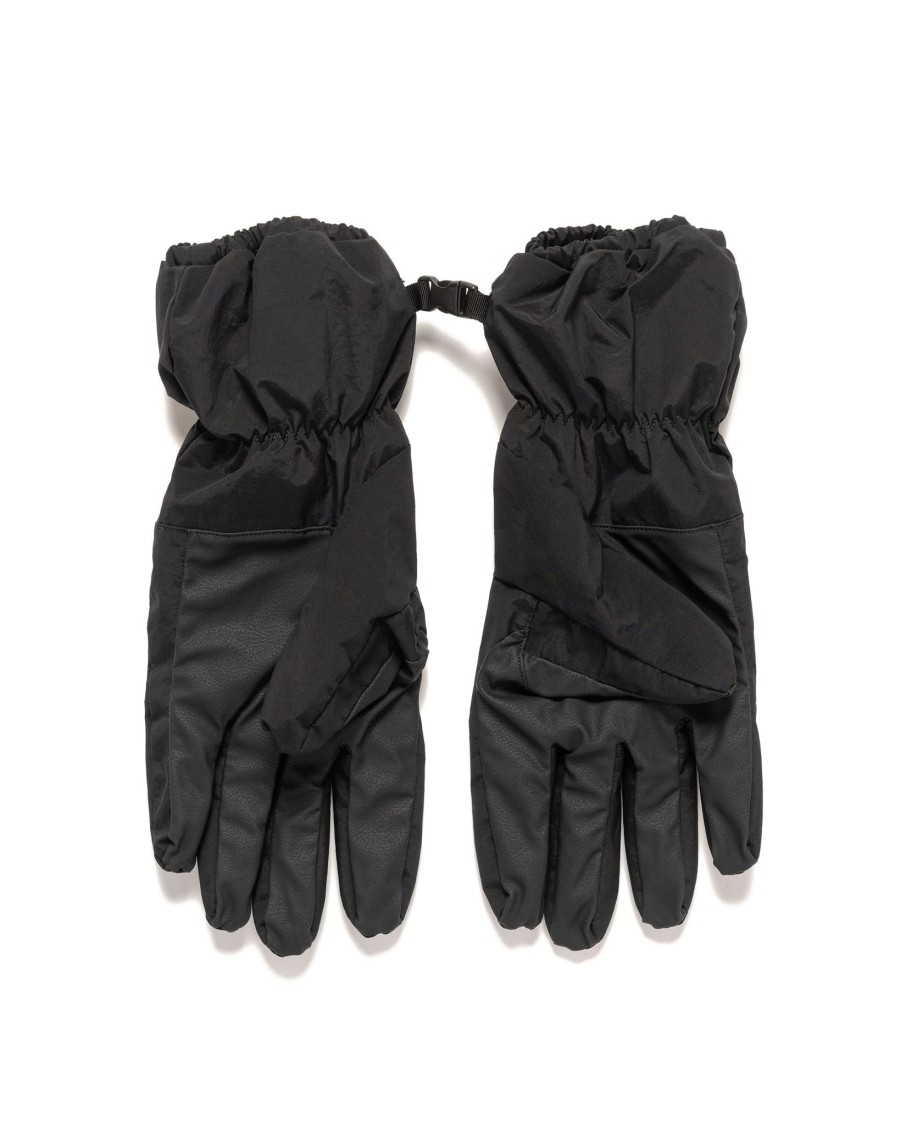 New Nylon Metal Gloves In Econyl Regenerated Nylon Black Accessories