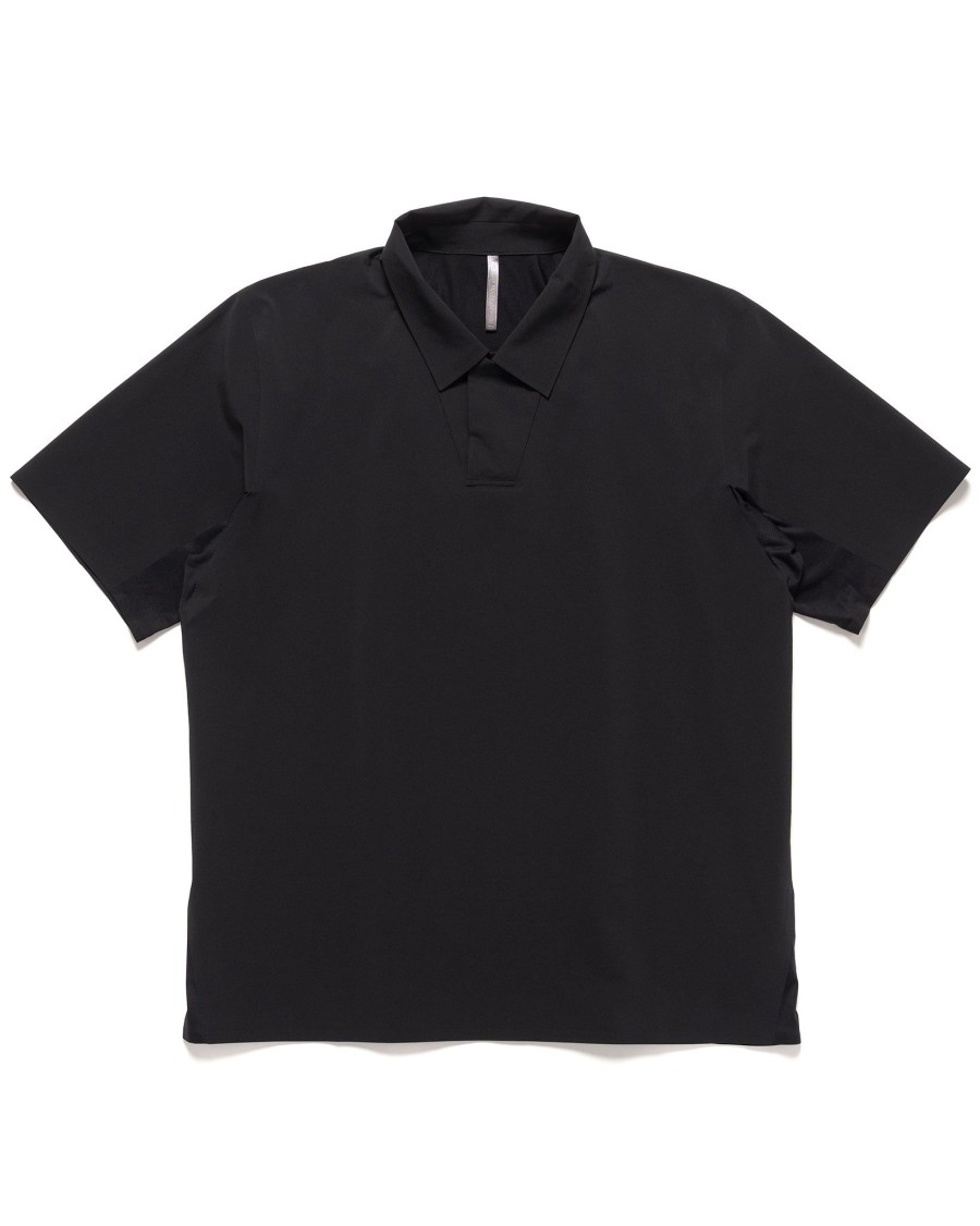 Clearance Dromos Tech Polo Black Shirts