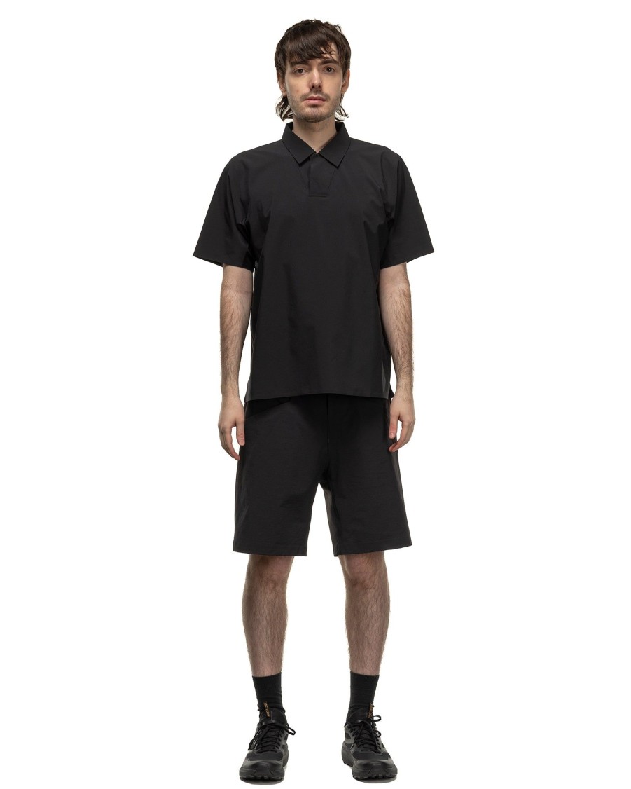 Clearance Dromos Tech Polo Black Shirts