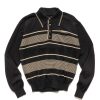 Clearance 14G Cotton Carol Polo Black Knits