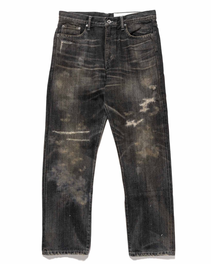 Hot Savage Denim Dp Mid Pants Black Bottoms