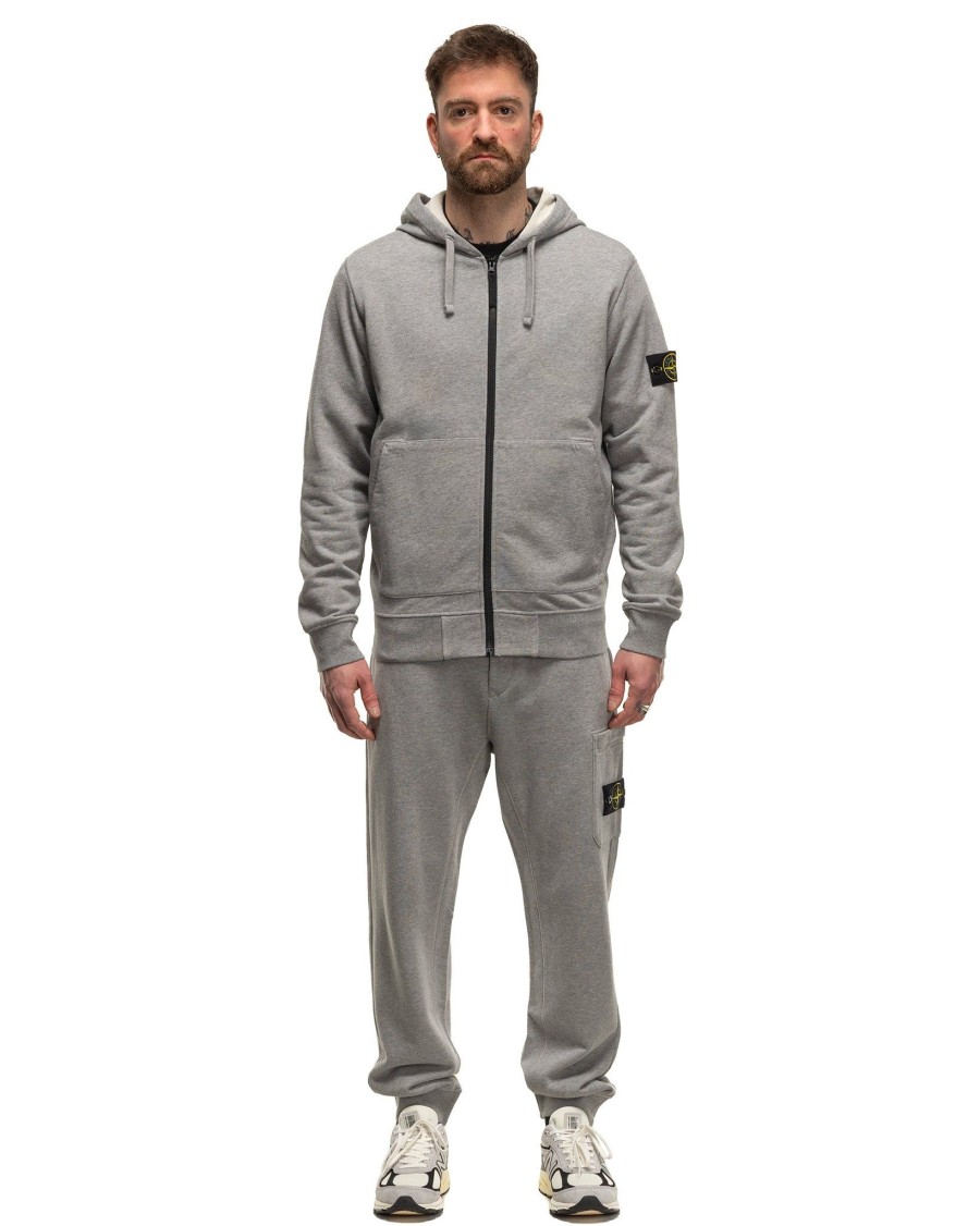 Online Hooded Track Top Melange Grey Sweaters