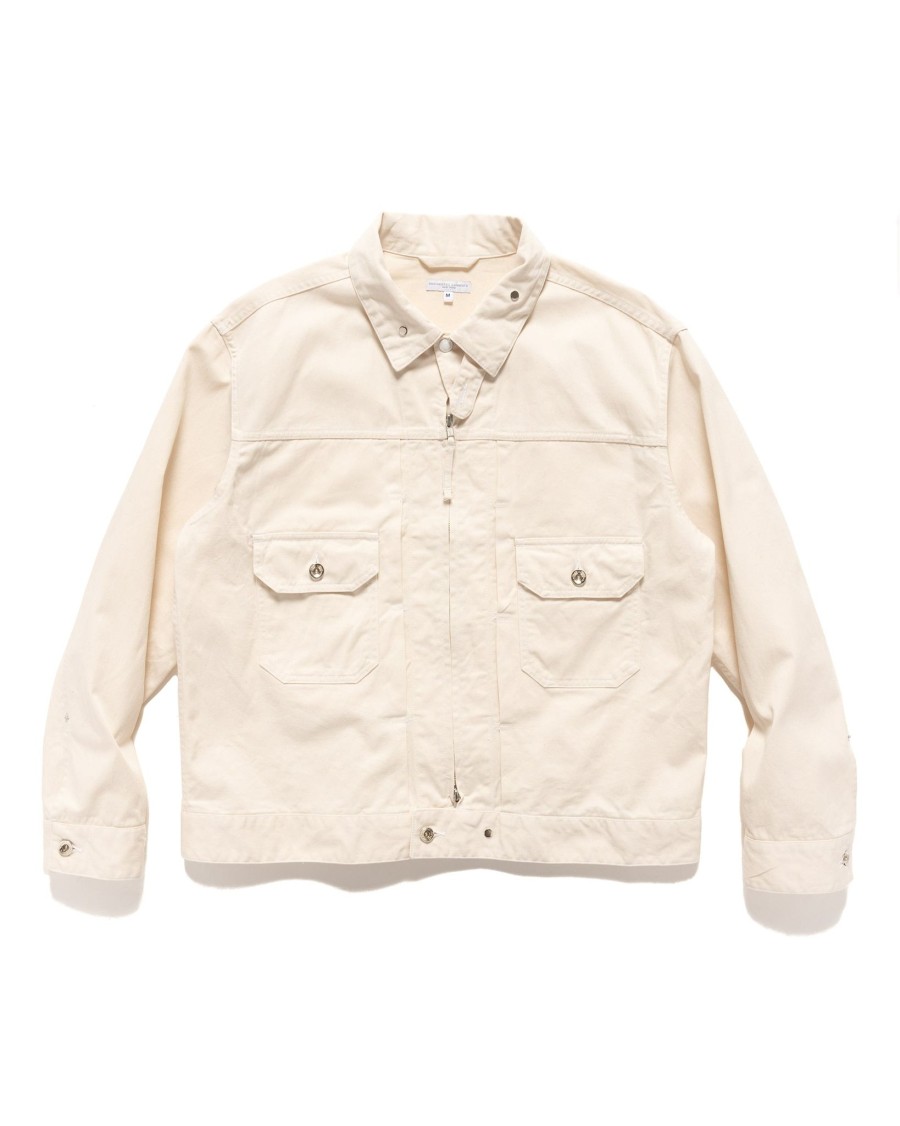 Online Trucker Jacket Chino Twill Natural Outerwear