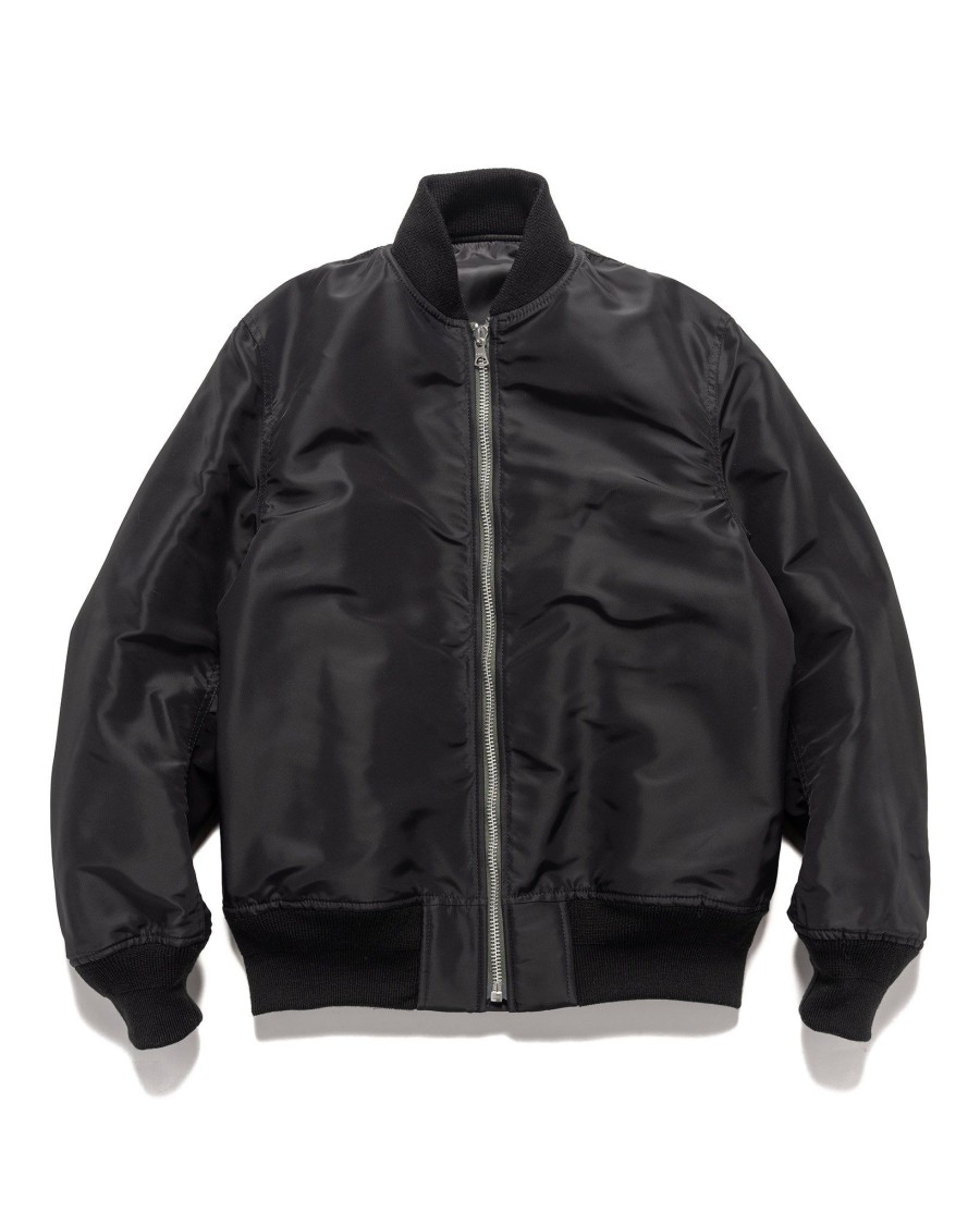 Hot Nylon Twill Blouson Black Outerwear