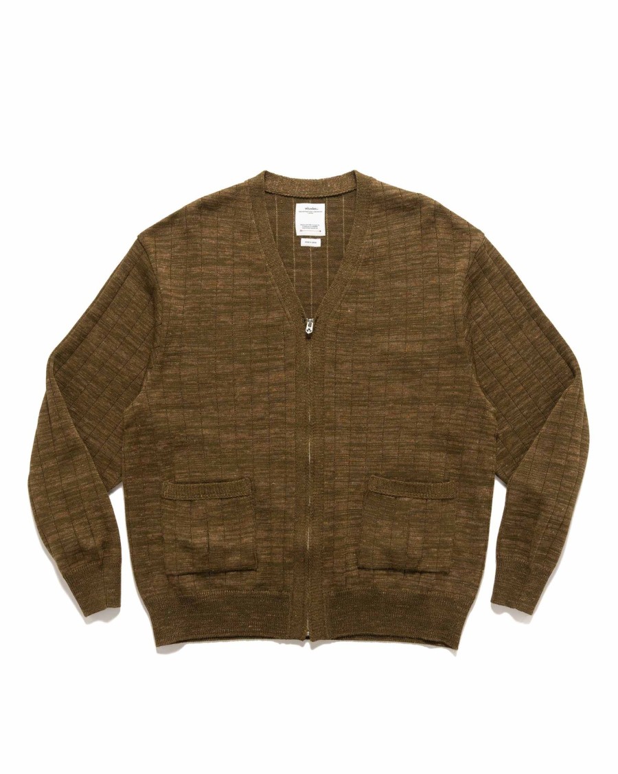 Best Knit Zip Cardigan Olive Knits