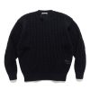 Clearance Cotton Lily-Yarn Mesh Knit P/O Dark Navy Sweaters