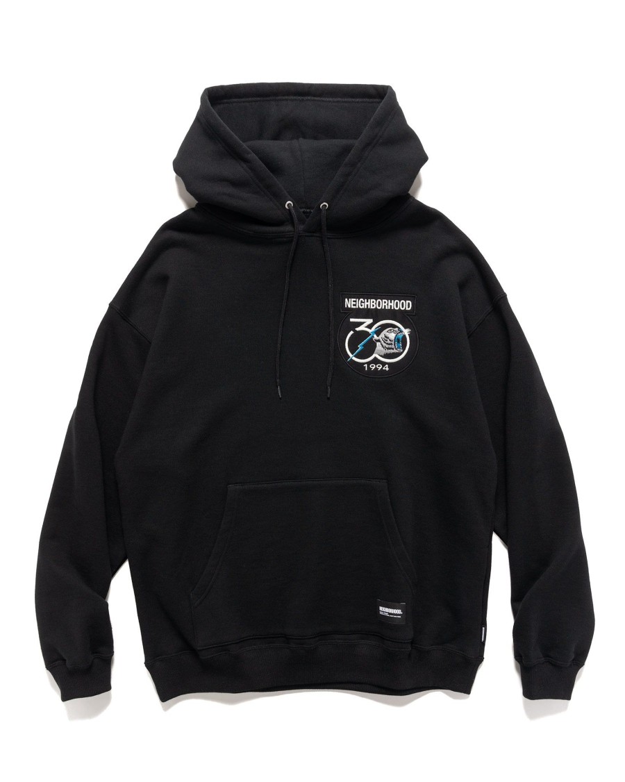 Best Patched Sweatparka Ls Black Sweaters