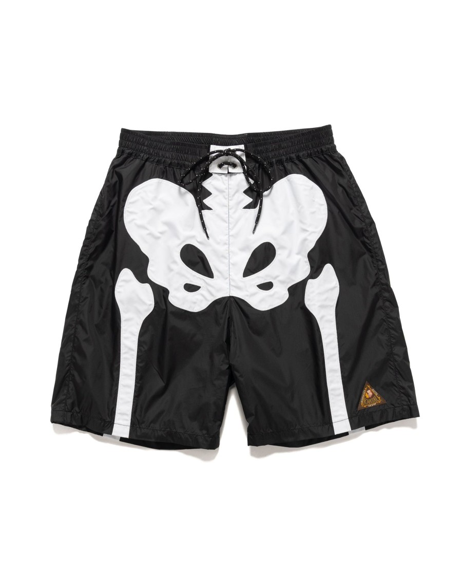 Online Nylon Bone Swim Trunks Black Bottoms