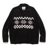 Hot Snowflake Hand Embroidery Shirt Black Shirts