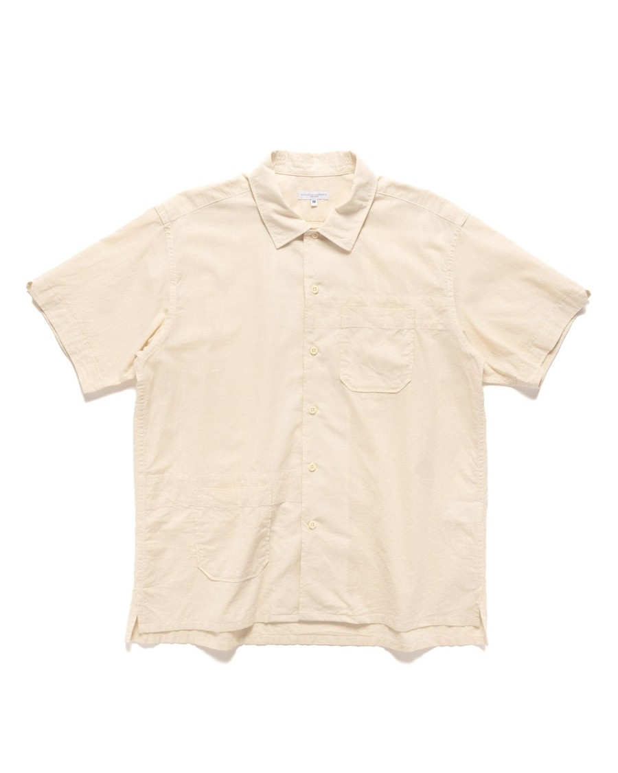 New Camp Shirt Cotton Handkerchief Beige Shirts