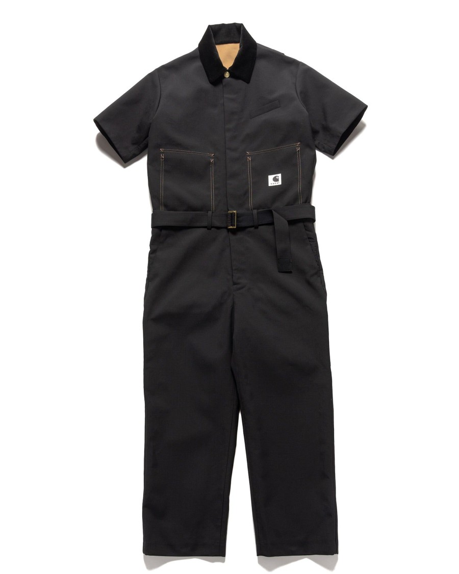 New Carhartt Wip Suiting Bonding Jumpsuit Black Outerwear