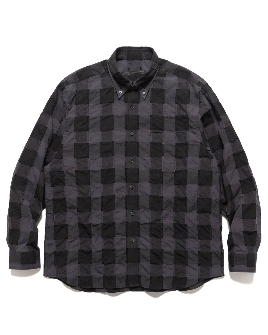 New Sheer Check B.D Shirt Black Shirts