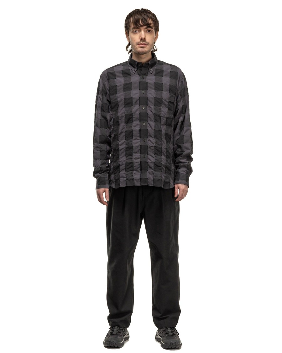 New Sheer Check B.D Shirt Black Shirts