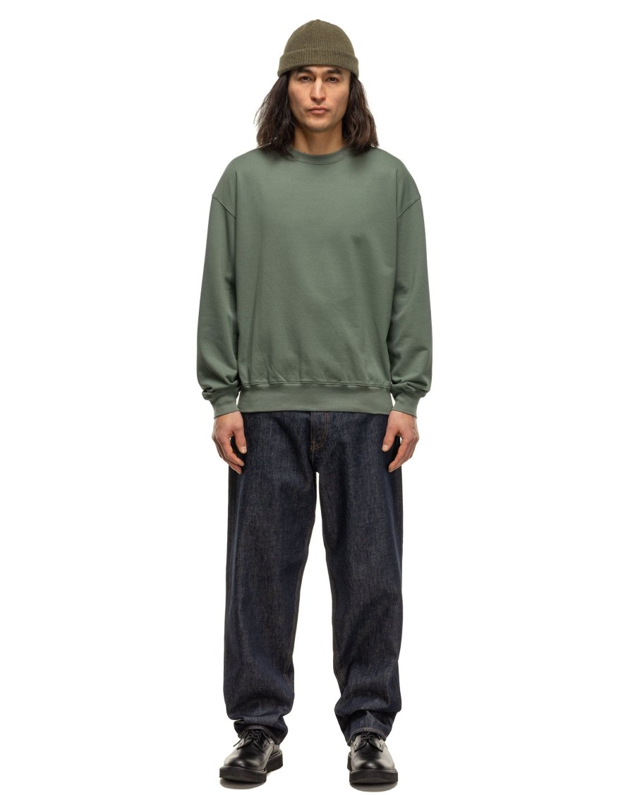 Clearance Super High Gauze Sweat P/O Dusty Green Sweaters