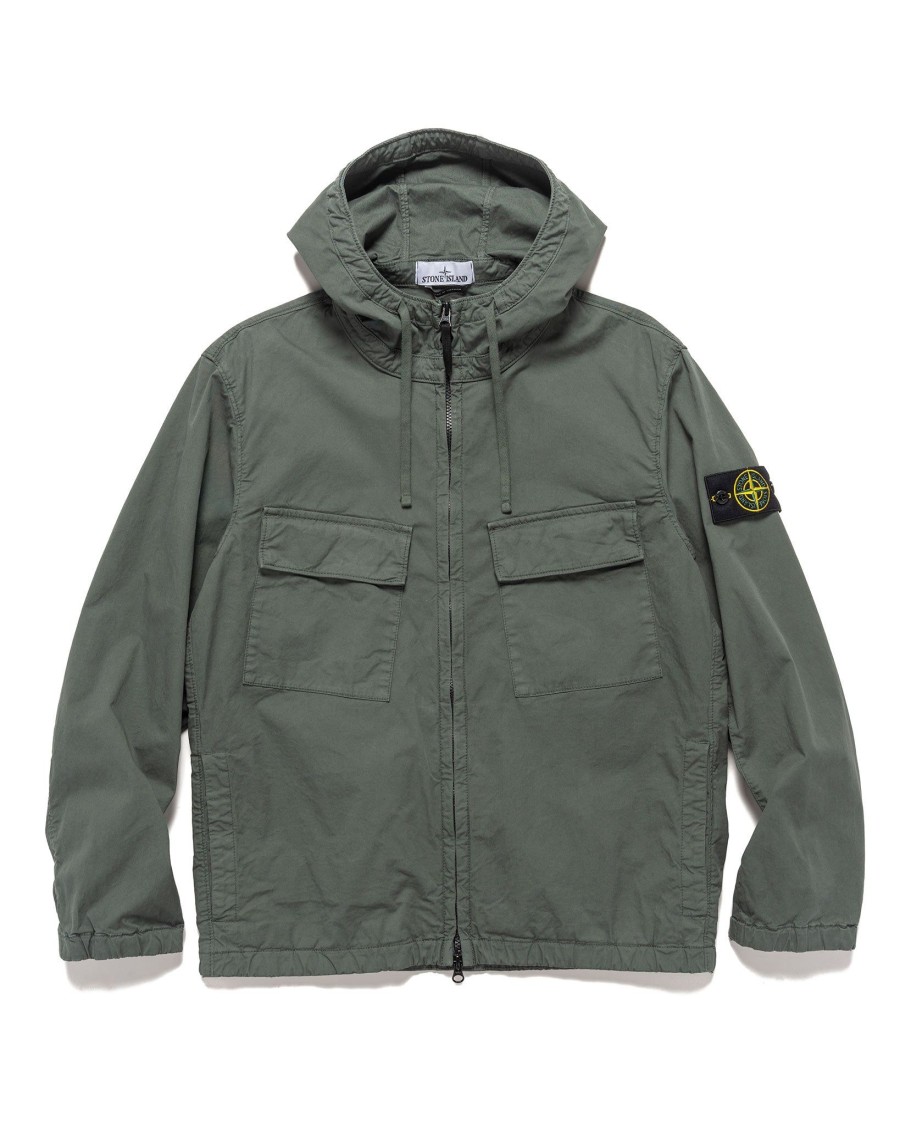 Best Supima® Cotton Twill Stretch-Tc Hooded Blouson Musk Outerwear