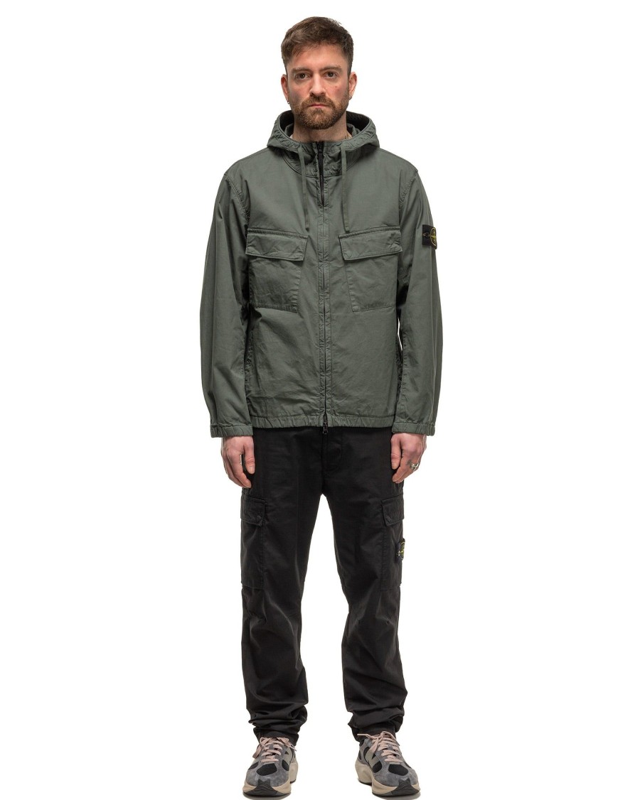 Best Supima® Cotton Twill Stretch-Tc Hooded Blouson Musk Outerwear