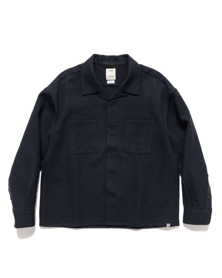 Hot Oc Palmer Shirt L/S Navy Shirts