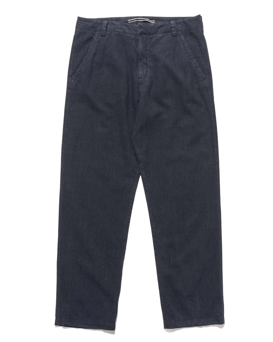 Hot Lino Nylon Tela-Tc Pant Navy Blue Bottoms