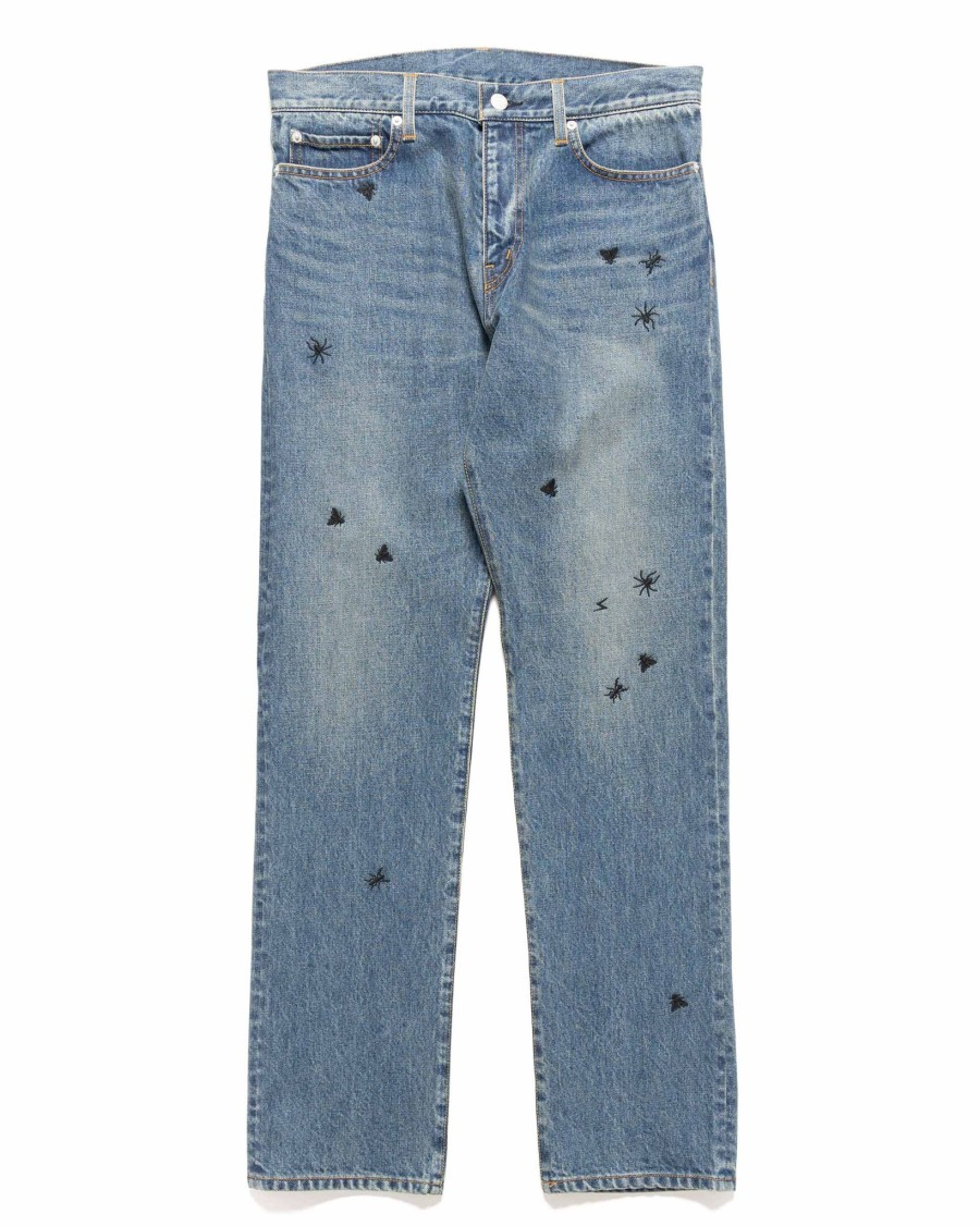 Best Up1D4503 Pants Light Blue Indigo Bottoms