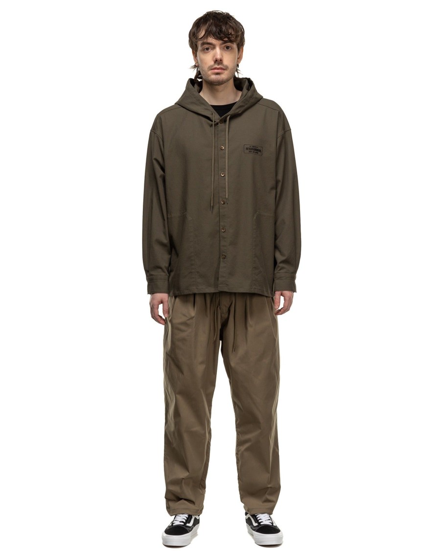 Online Hooded Shirt Ls Olive Drab Shirts