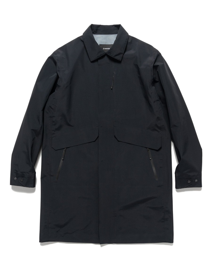 Clearance Interval Coat-Gore-Tex 3L Nylon Ripstop Black Outerwear