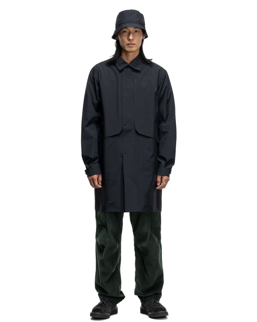 Clearance Interval Coat-Gore-Tex 3L Nylon Ripstop Black Outerwear