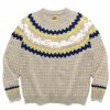 Best Nordic Jacqurd Knit Sweater Grey Knits