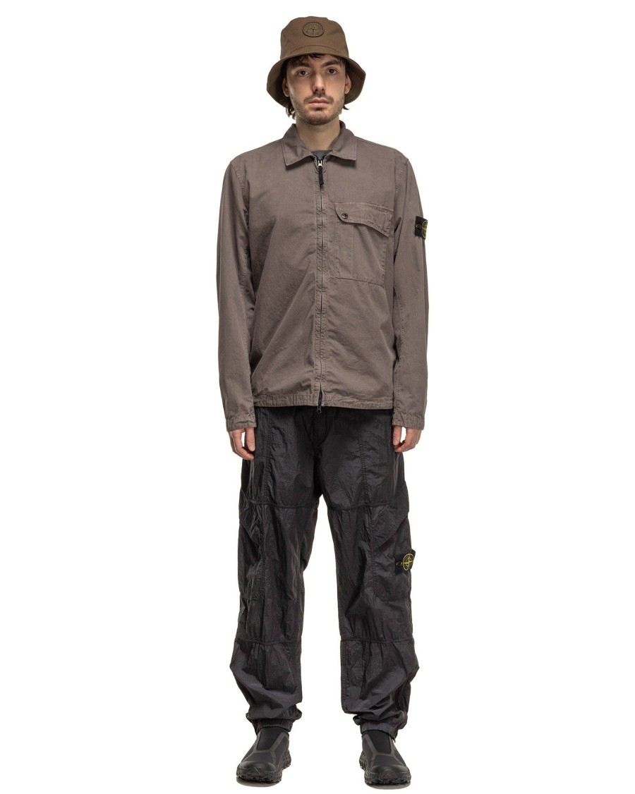 Online Old' Treatment Regular Fit Overshirt Dove Grey Outerwear