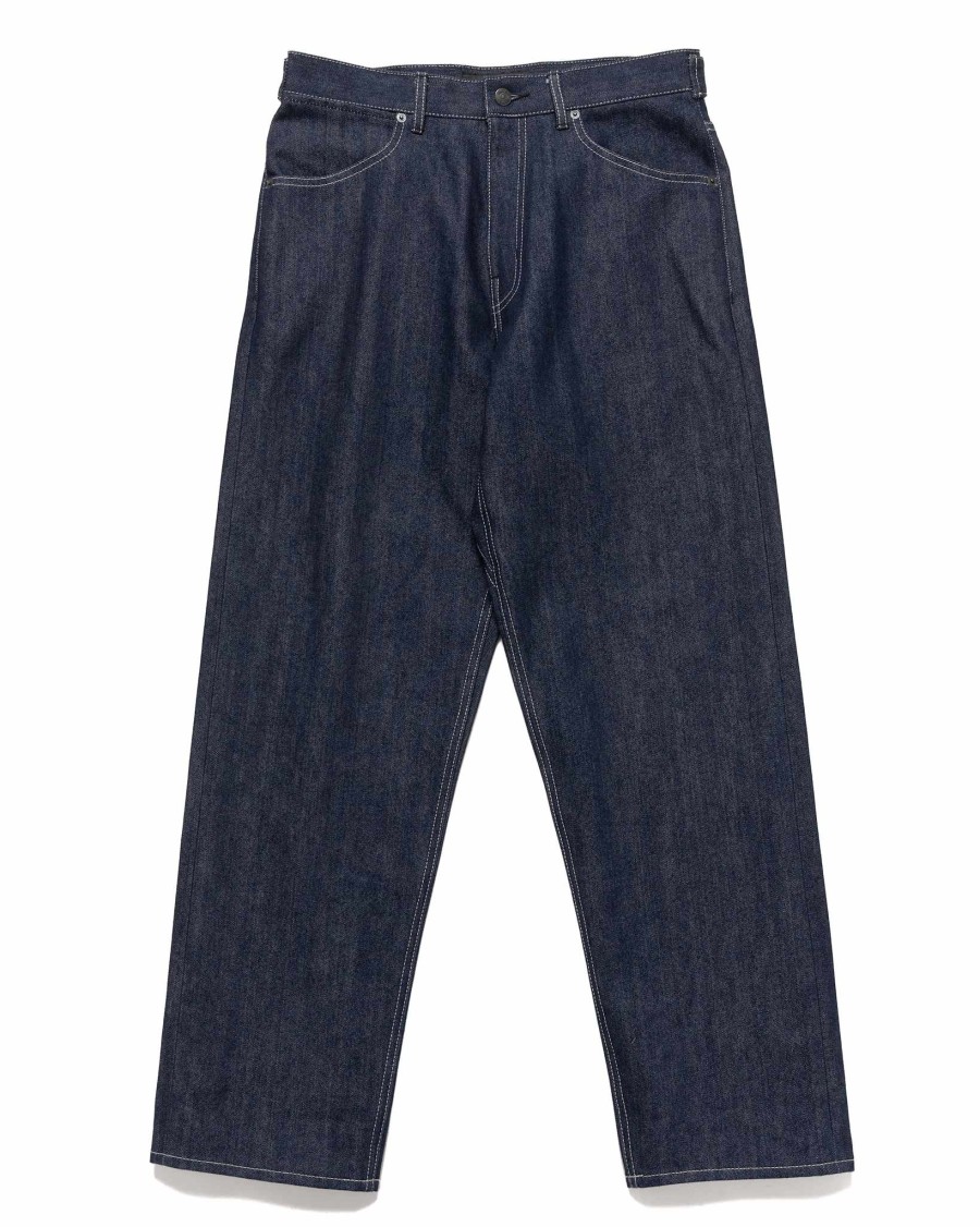 Clearance Station Pant-Suvin Cotton Denim Indigo Bottoms