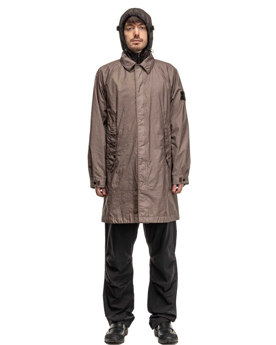 Online Membrane 3L Tc Trench Coat Dove Grey Outerwear