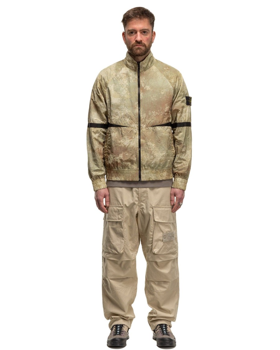 Best Dissolving Grid Camo Jacket Natural Beige Outerwear