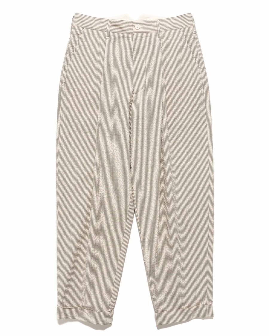 New Wp Pant Cotton Seersucker Natural Bottoms