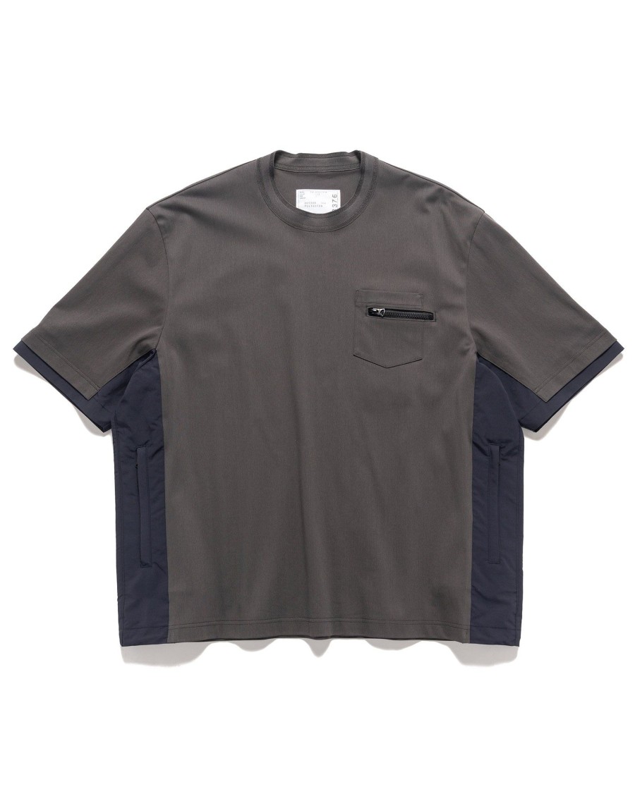 New Cotton Jersey T-Shirt C/Grey X Navy T-Shirts