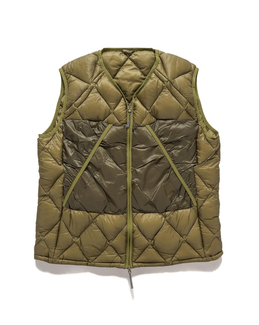 Hot Light Down Vest Olive Branch Outerwear