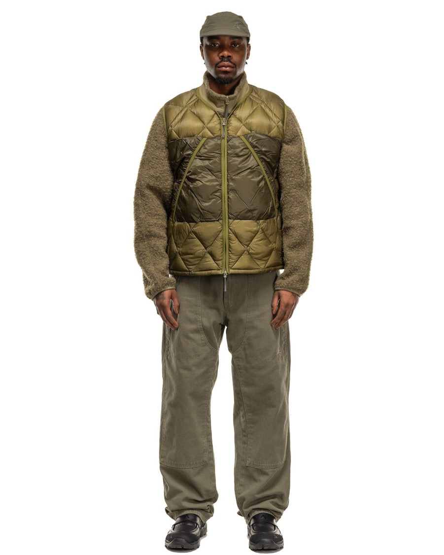 Hot Light Down Vest Olive Branch Outerwear