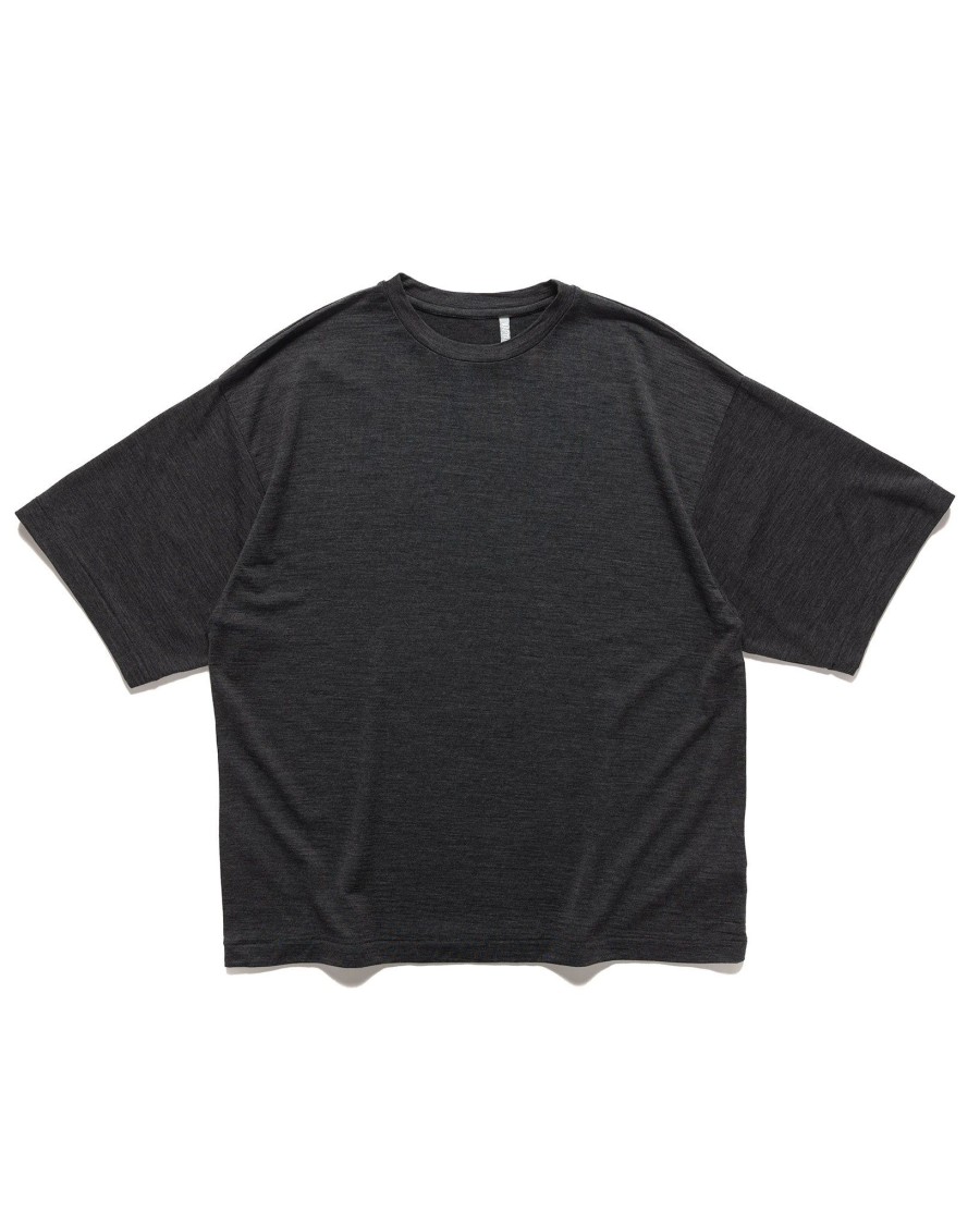 Online Super Soft Merino Tenjiku Halfsleeve Tee Charcoal T-Shirts