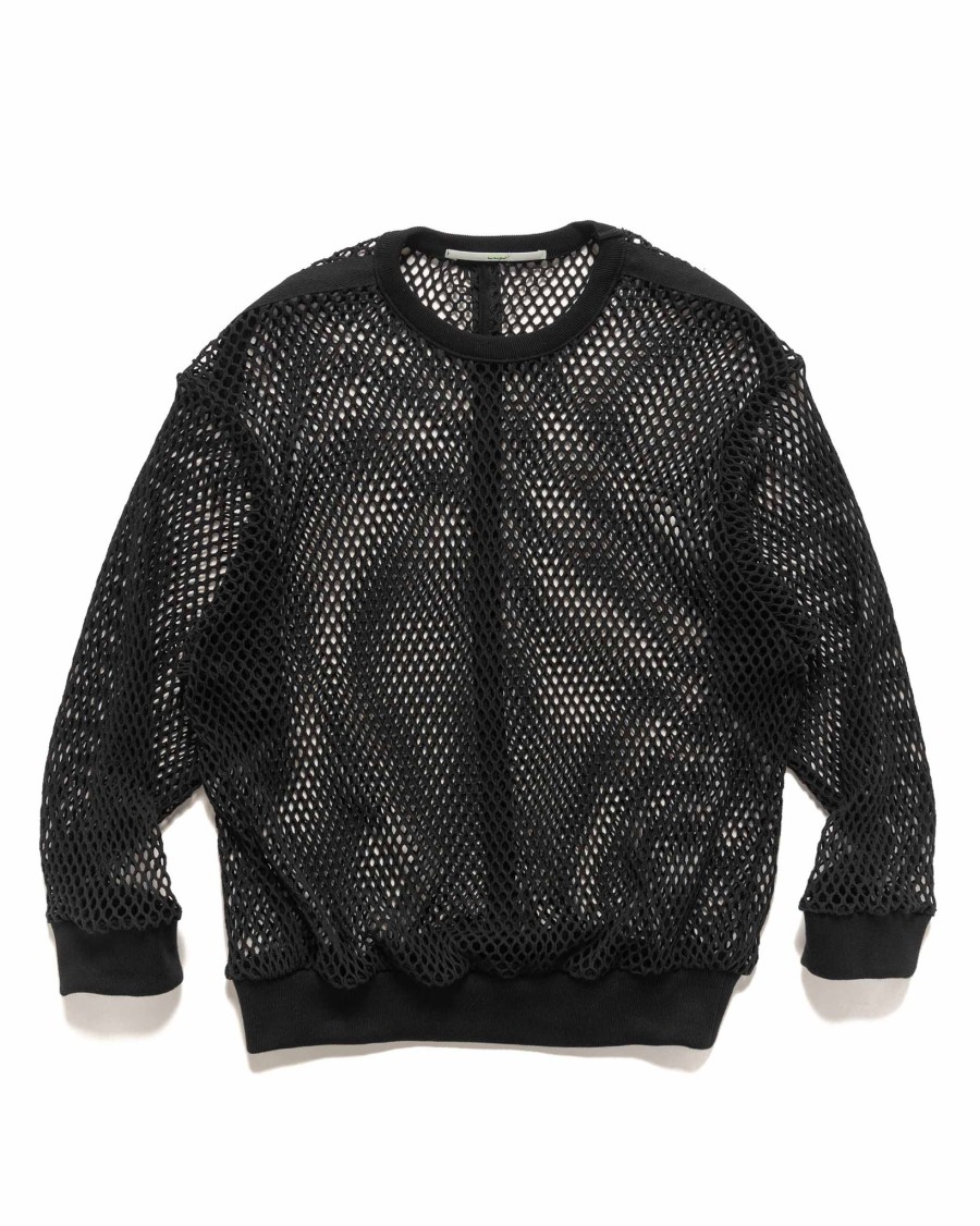 Best Lt-Cb101 Mesh Crew Neck Black Sweaters