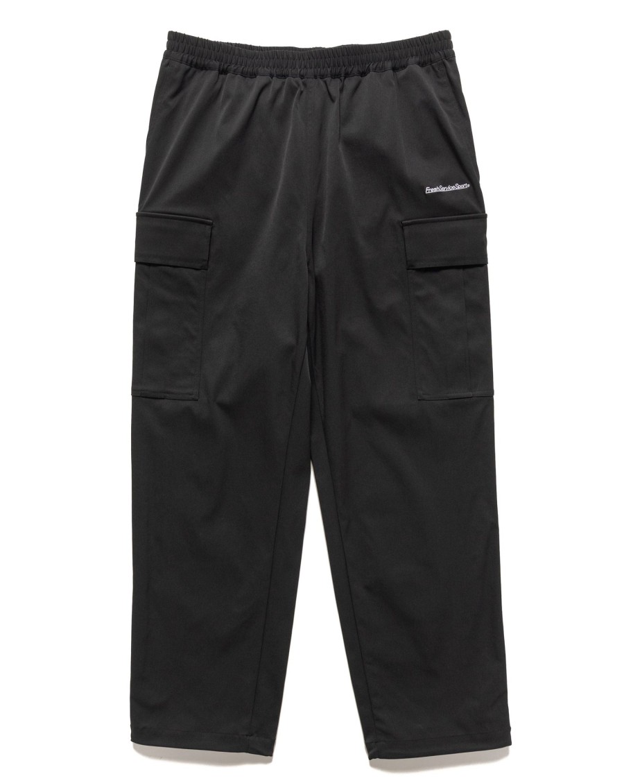 Clearance Cordura Twill Stretch Track Cargo Pants Black Bottoms