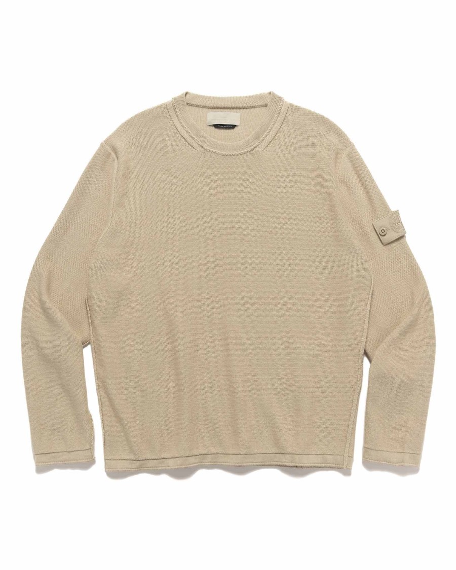 Clearance Ghost Piece Crewneck Knit Beige Knits