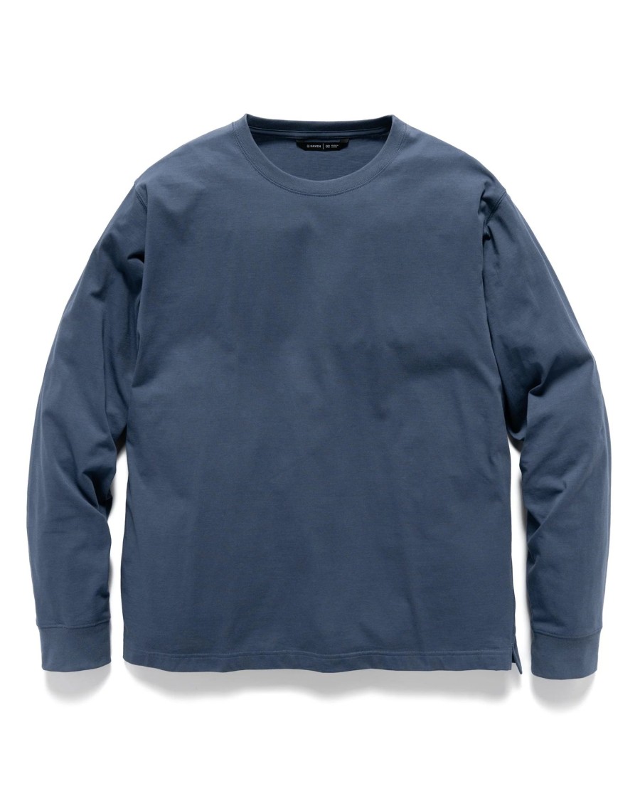 New Excel Relaxed Fit T-Shirt L/S-Siro Cotton Jersey Nightshadow T-Shirts