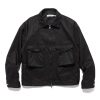 Online Trooper Short Jacket Cotton Gabardine Black Outerwear