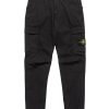 New Supima® Cotton Twill Stretch-Tc Regular Fit Cargo Pants Black Bottoms