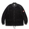 Clearance 6W Cord Button Up Jacket Black Outerwear