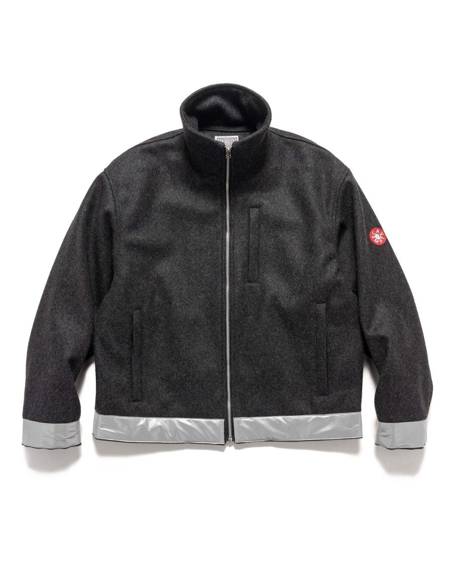 New Reflect Wool Zip Jacket Charcoal Outerwear